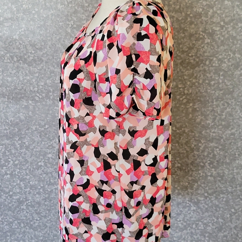 Apt. 9 Confetti Blouse Size Large - image 3